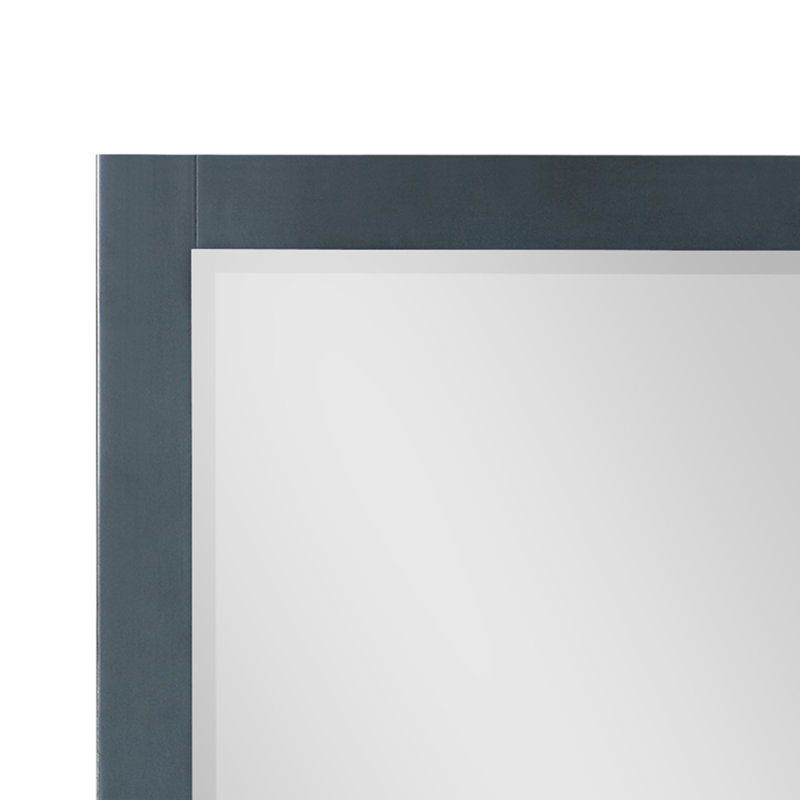 Miroir mural de salle de bain Ivy, 36 po x 24 po, Bleu classique