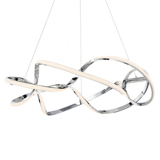 Fralick 1 - Light Unique Geometric LED Pendant, 28" W x 3.5'' D x 28'' H