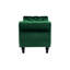 Banc repose-pieds en velours avec rangement amovible
