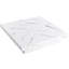 39.4'' Square Coffee Table, Marble Veneer, White, Sliding Top & Multipurpose Storage Design White 39.4'', Box