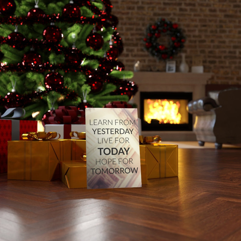 Learn From Yesterday - Wrapped Canvas Print, 36cm H x 28cm W