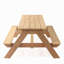 Table de pique-nique en bois pour enfants 3 en 1 avec parasol, sable et mer convertible, certification ASTM et CPSIA-601704805
