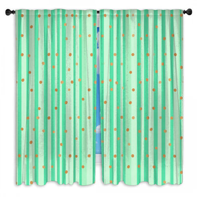 Rideaux vert obscurcissant et obscurcissant - 2 panneaux