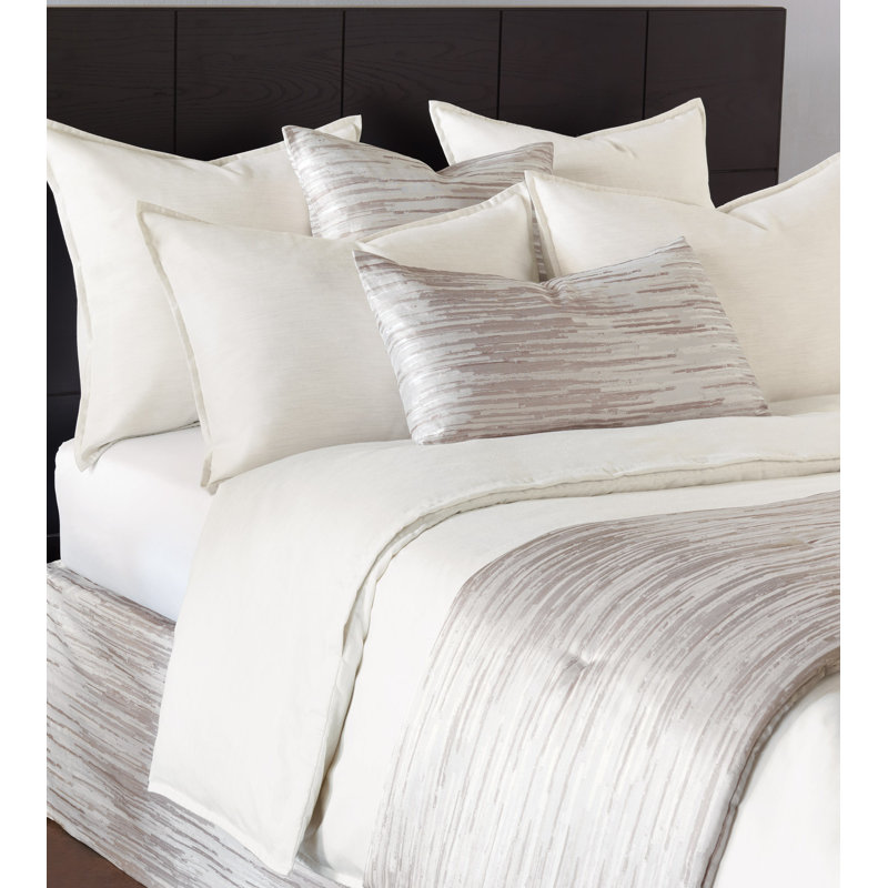 Pierce Modern & Contemporary Polyester Woven Duvet Cover, Cal. King Duvet Cover, Marble