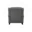 Chaise berçante en tissu gris
