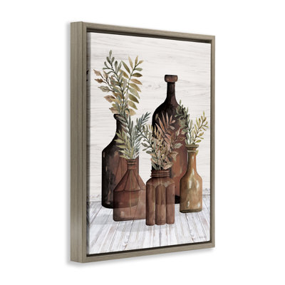 "Pottery Botanicals", art mural encadré par Cindy Jacobs