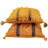 Striped Wool And Silk Throw Pillow-101831881