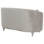 Causeuse grise grise contemporaine avec capitonnage