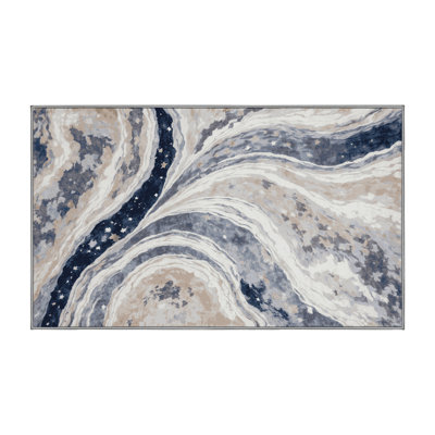 Silky Soft Plush Gray Area Rug