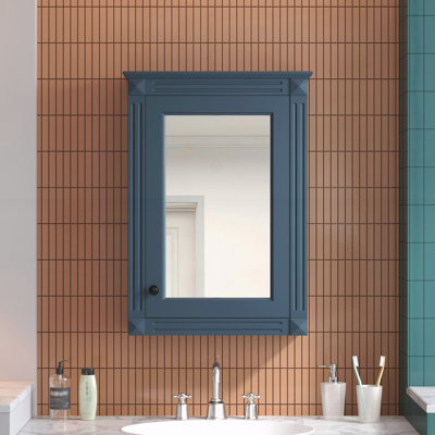 Armoire de rangement murale avec miroir