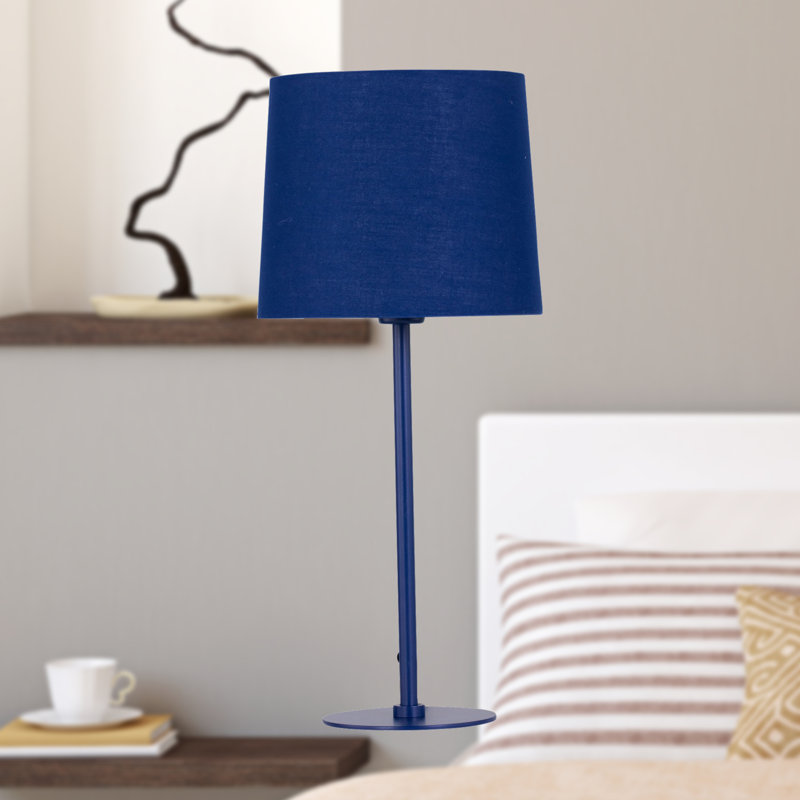 Metal Table Lamp, Navy Blue, Navy Blue