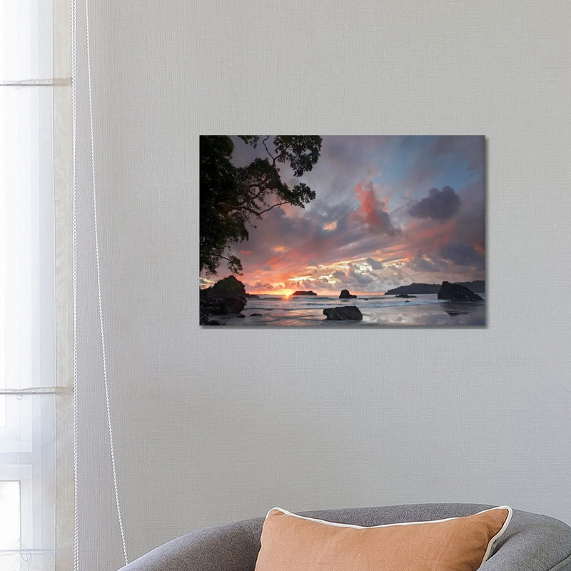 Beach And Coastline, Manuel Antonio National Park, Costa Rica by Tim Fitzharris - Wrapped Canvas Print
