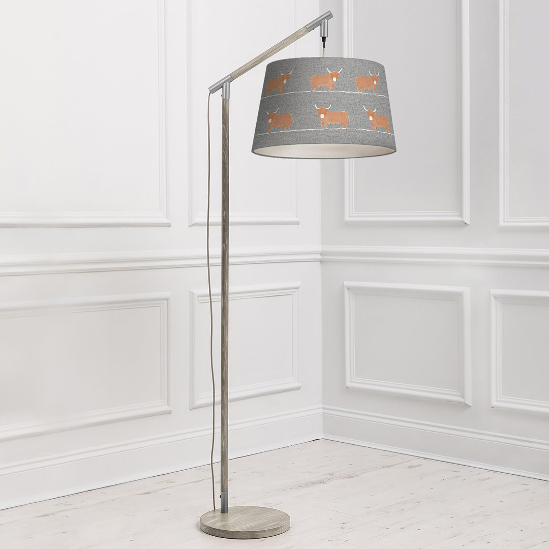 Dougal 164cm Brown Task Floor Lamp