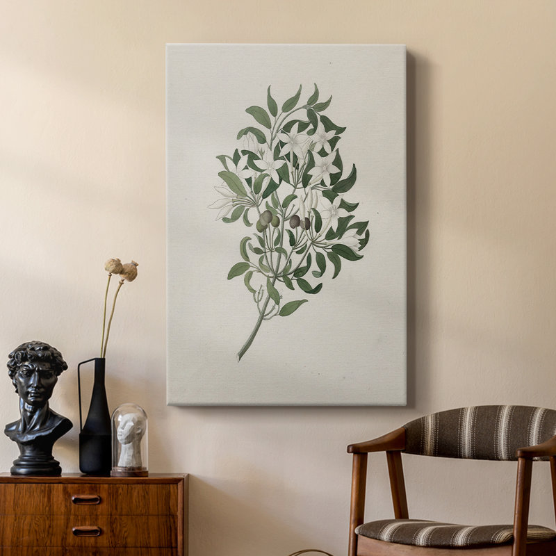 Impression florale rétro CXLII - galerie Cavas sur mesure, H 48 po x l 32 po