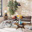 Table basse, bois triangulaire-1750620413