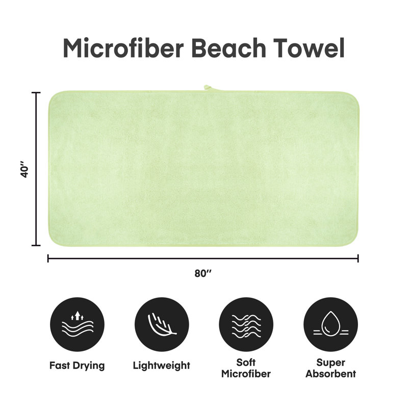 Bath Sheet, Green