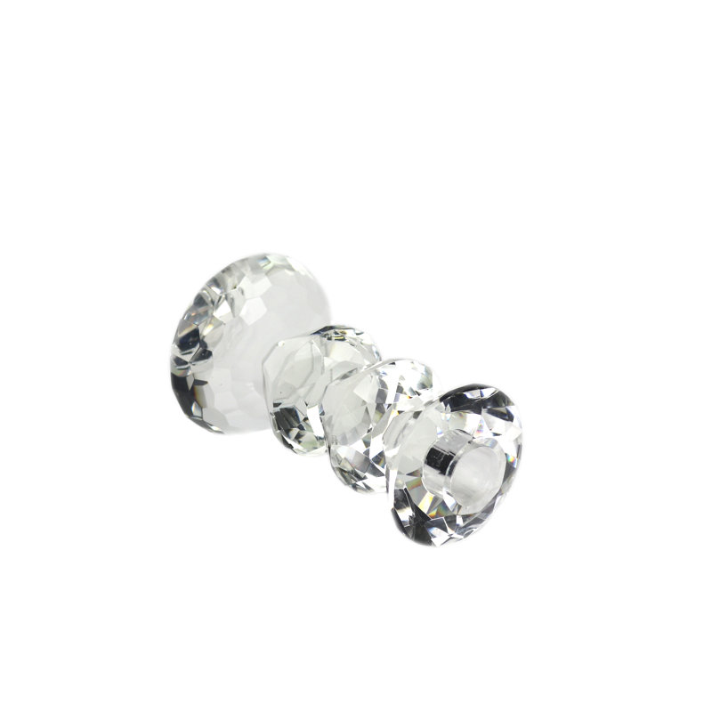Bougeoir de table en cristal Sunset, H 6,25 po x l 3,25 po x P 3,25 po