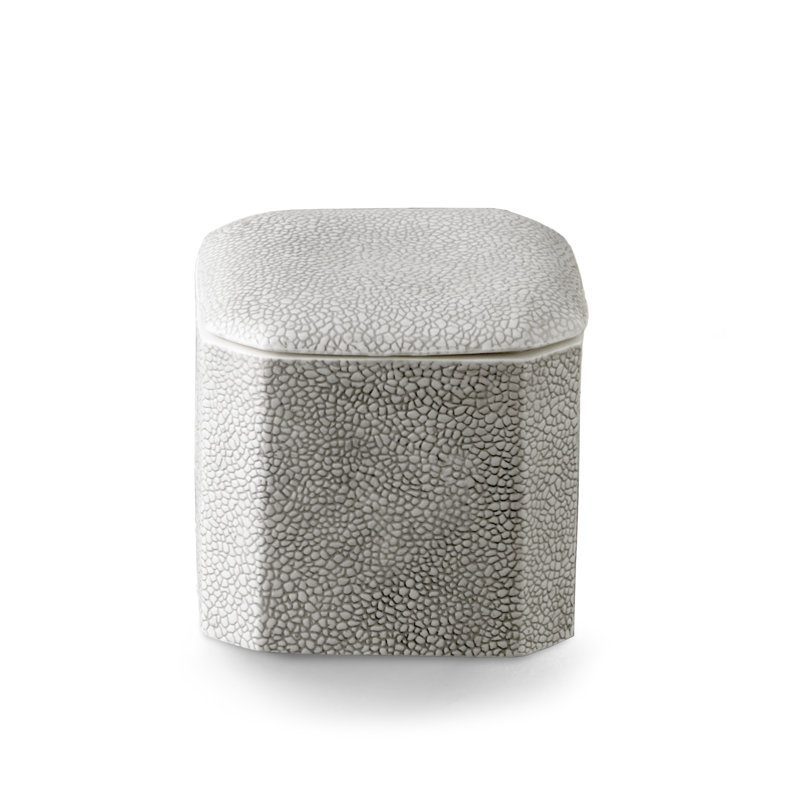 Jarre en porcelaine fine embossée Elby Pebbles