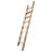 Natural Knotty Oak Wood Sliding Library Sliding Step Ladder Rolling Ladder With Removable Hardware-67598667-68021995
