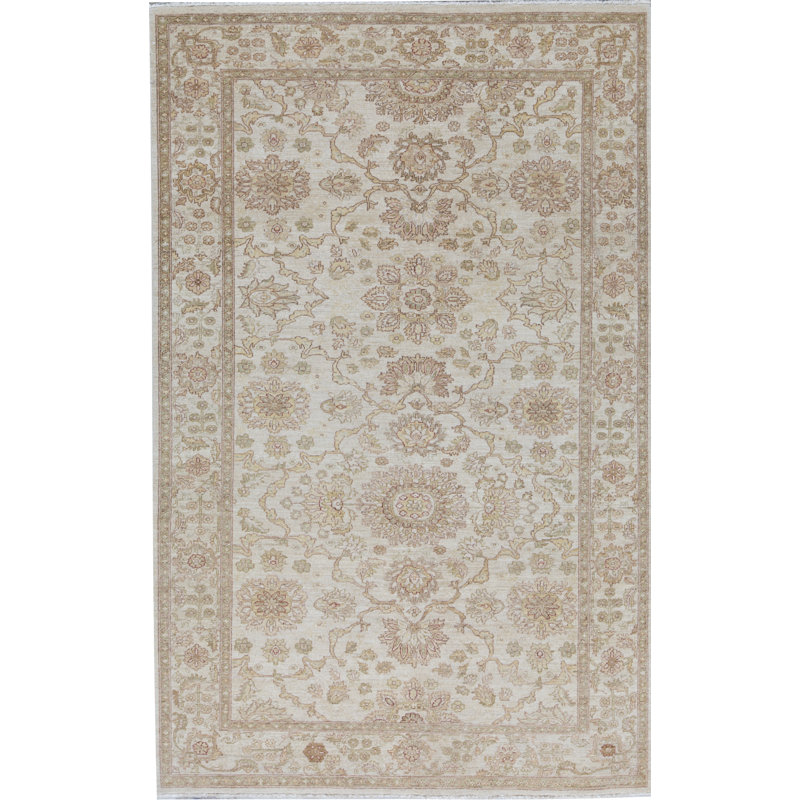 Tapis ivoire de haute qualité noué à la main Sultanabad