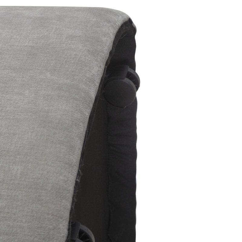 Chaise rembourrée Faouzi avec roulettes, Truffe