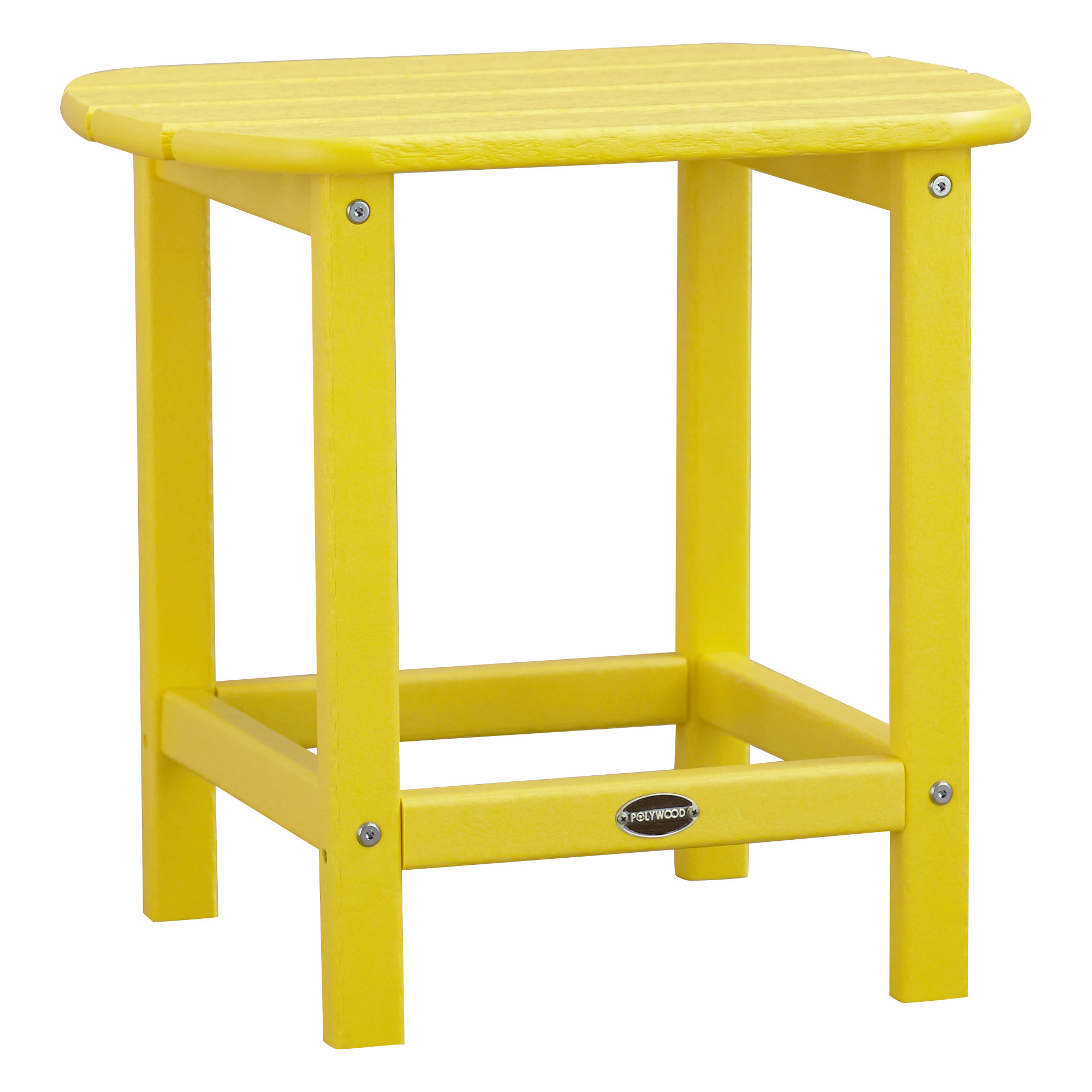 POLYWOOD South Beach 18" Side Table, Lemon