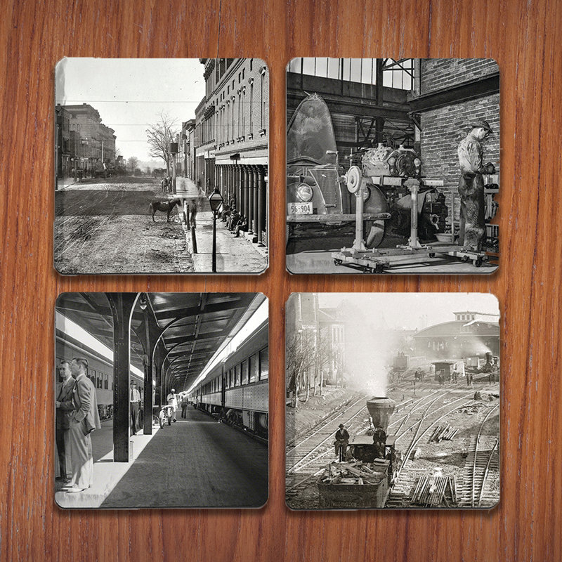 Sous-verre historique en pierre d'Atlanta