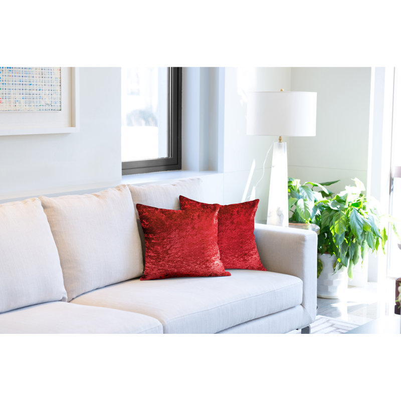 Cyr Square Cushion Cover, Red