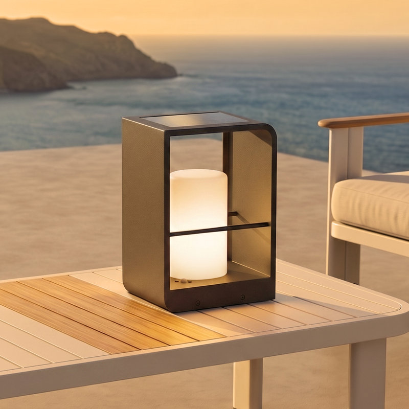 Solar Outdoor Table Lamp LED, IP65 Waterproof Tabletop Lamps