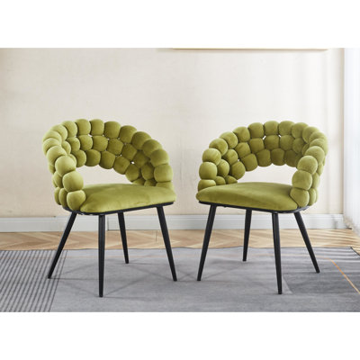 Modern Chair With Ergonomic Design And Stable Legs For Office, Lobby 2Pcs Style Soft Padding Living Room