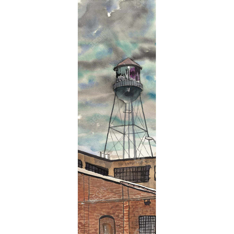 Château d'eau à Williamsburg | Toile industrielle pour chambre à coucher