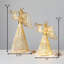 Ensemble de 2 anges illuminés 16,5 "et 12,5"