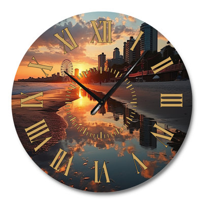 Horloge murale Myrtle Beach South II - Nautical & Beach
