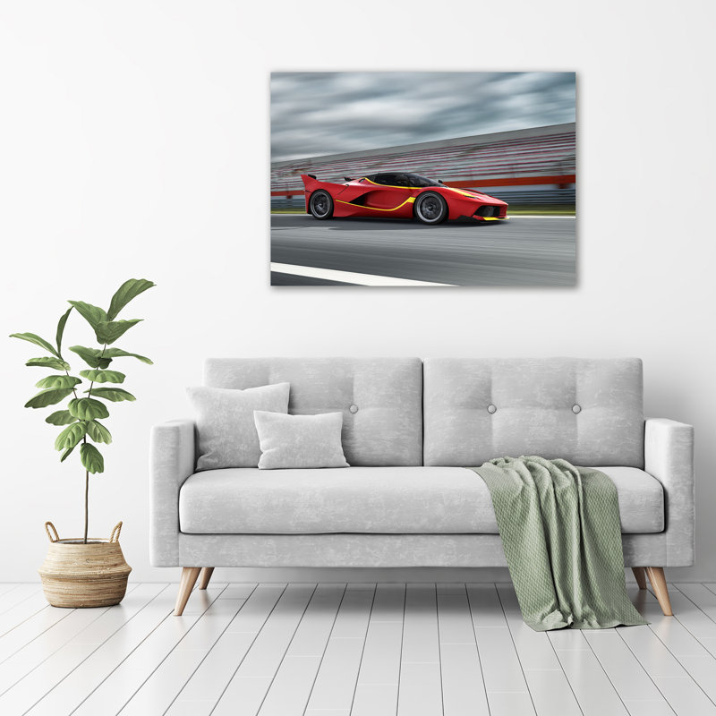 Sports Car - Wrapped Canvas Print