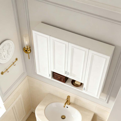 Modern Bathroom Cabinet with 5 Adjustable Shelves