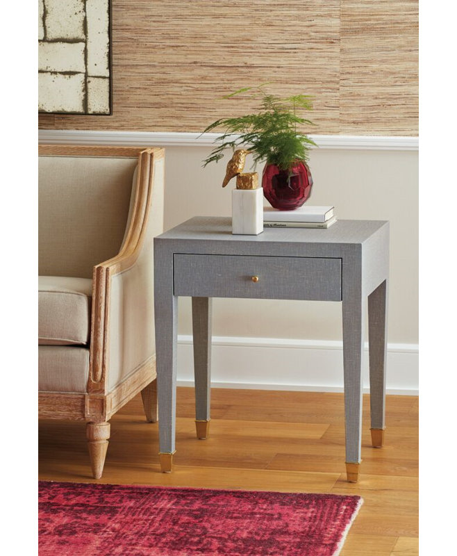 Claudette End Table, Gray, Gray