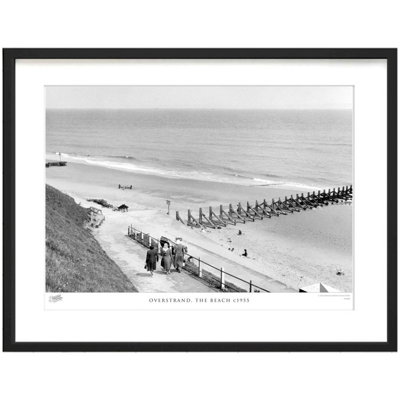 Overstrand, the Beach C1955 1 Piece Single Picture Frame Wall Art, 40cm H x 50cm W x 2.3cm D