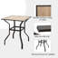 Ensemble de bar d'extérieur avec tabourets pivotants et table de dessus 3 pièces Outdoor Living