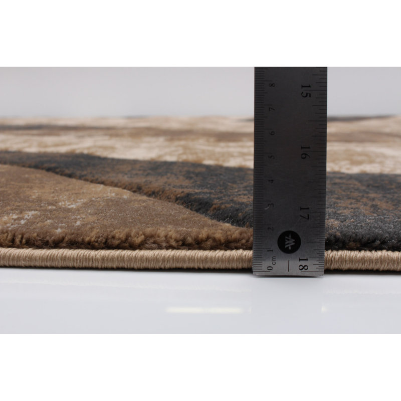 Abstract Indoor Rug, Rectangle 3'11" x 5'7"