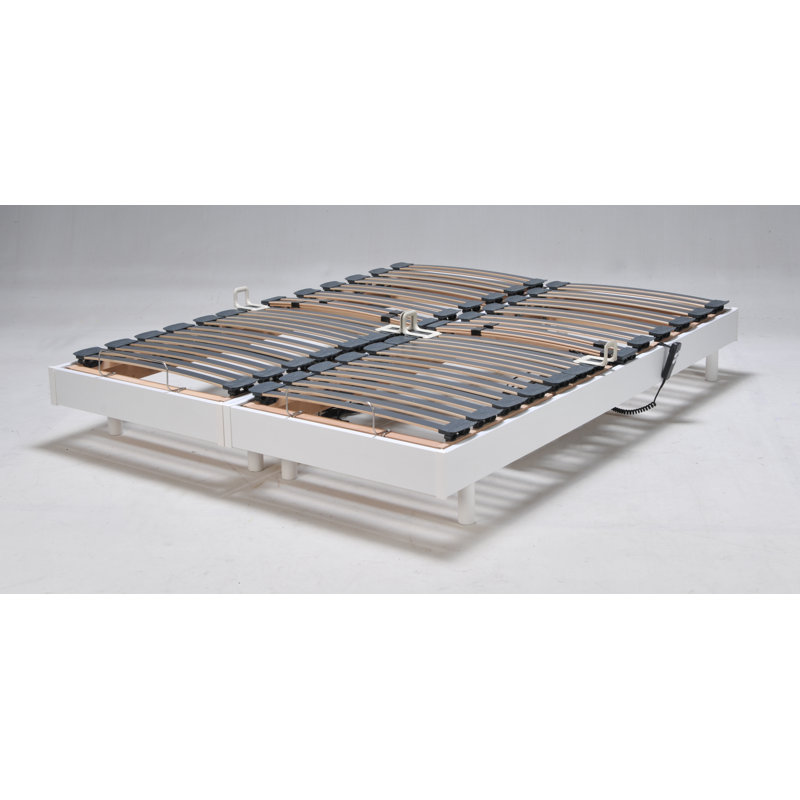 Sydnie Adjustable European Kingsize Bed, White