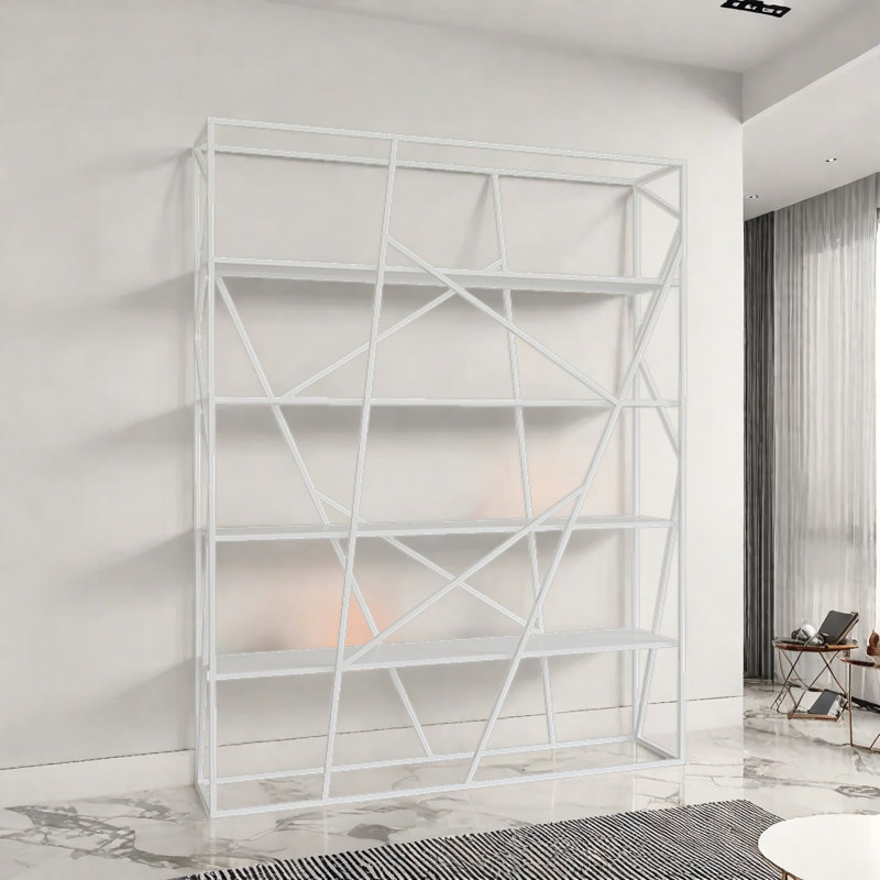 Bibliothèque créative la plus vendue, H 70,8 po x l 55,1 po x P 11,8 po, Blanc