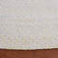 Tapis rond en polyester tissé à la main ivoire / jaune Kourtlynn-1820992879