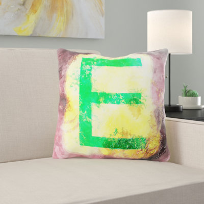 Romilly Lettering Throw Pillow