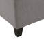  Banc de rangement rembourré avec compartiment relevable et silhouette épurée pour espaces modernes, gris
