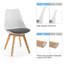 Chaise d'appoint rembourrée Pascal-1176849336
