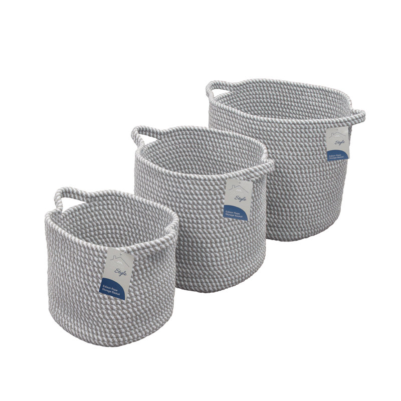 JVL Fabric Decorative Basket