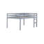 Lit mezzanine en bois d'hévéa avec échelle-1566498190