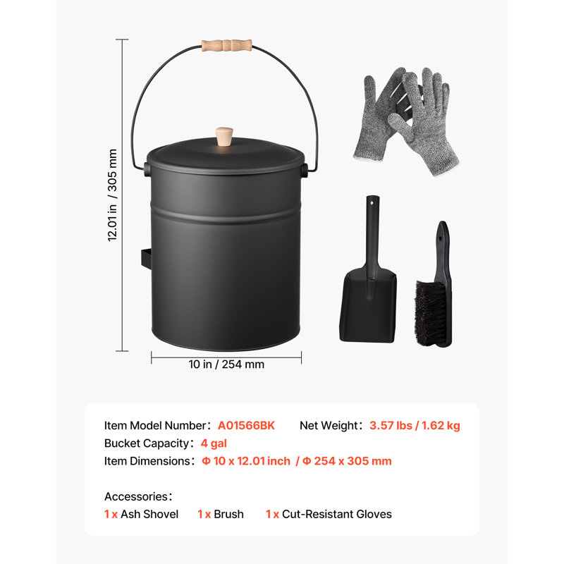 Steel Fireplace Tool Set
