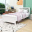 Twin Size Wood Platform Bed with Headboard-1524577503