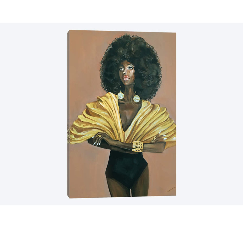 « diva », impression sur toile, H 26 po x l 18 po x P 1,5 po, Toile tendue